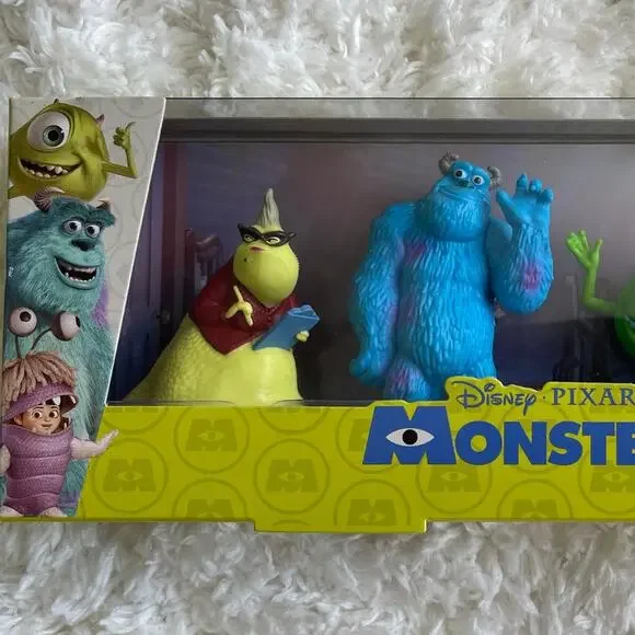 Disney Pixar Monsters Inc 4 piece Action Figures Set Collection NEW Miniature - Picture 3 of 9